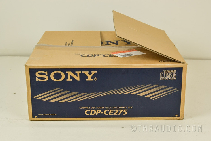 Sony CDP-CE275 5 Disc CD Changer / Player in Factory Box; Remote