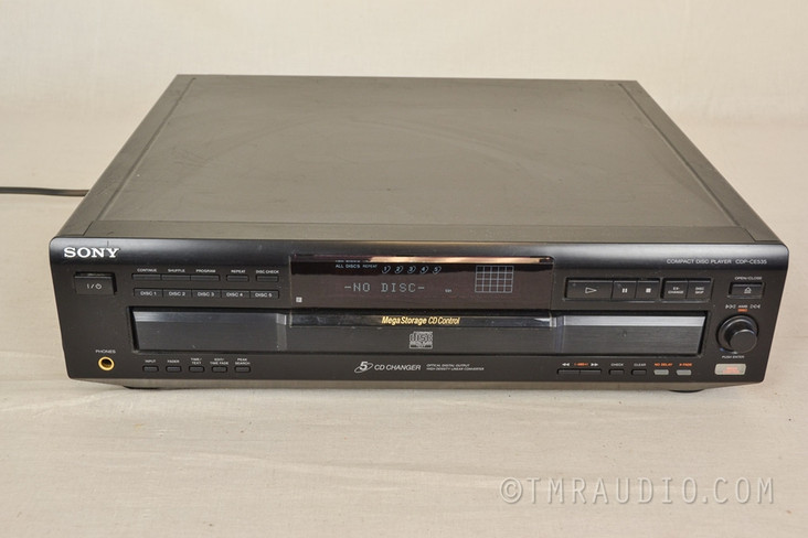 Sony CDP-CE535 5 Disc Carousel CD Changer / Player