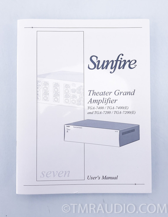 Sunfire Theater Grand TGA-7400 7-Channel Amplifier