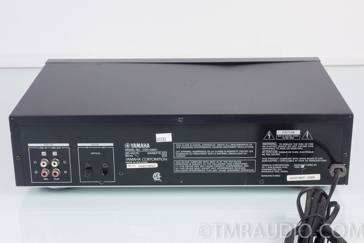 Yamaha CDR-D651 CD Recorder / Player