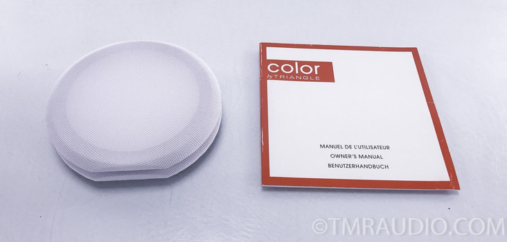 Triangle Color Bookshelf Speakers; Red Pair