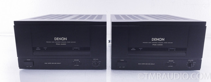 Denon POA-4400 Mono Power Amplifiers; Pair