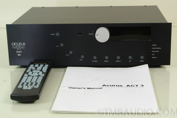 Acurus ACT 3 Preamp / Processor by Mondial; Digital Surround Sound Preamplifier