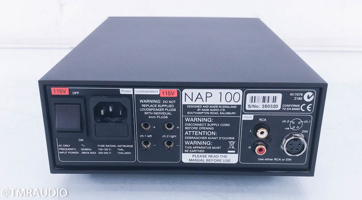 Naim NAP-100; Stereo Power Amplifier; NAP100