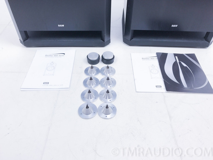 B&W 801 Nautilus Floorstanding Speakers; Pair; Bowers & Wilkins