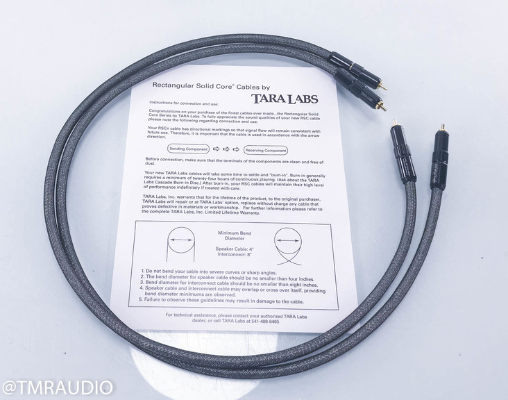 Tara Labs RSC Air Forte RCA Cables; 1m Pair of Interconnects