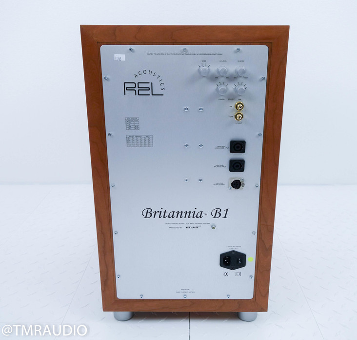 REL Acoustics Britannia B1 Subwoofer; Cherry