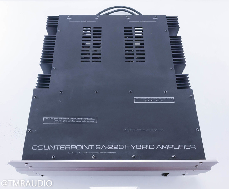 Counterpoint SA-220 Hybrid Stereo Power Amplifier (AS-IS / low output)