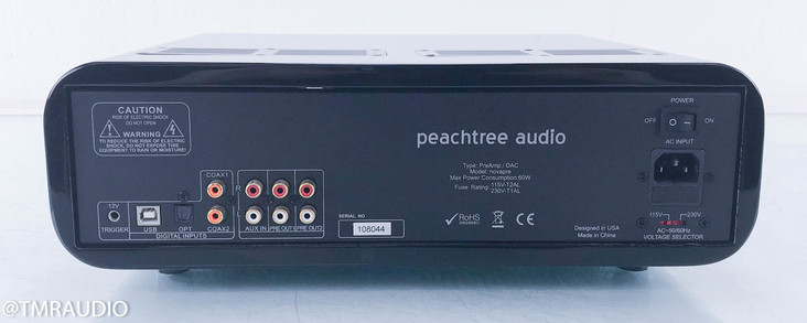 Peachtree Audio NovaPre Stereo Hybrid Tube Preamplifier; DAC; High Gloss Black