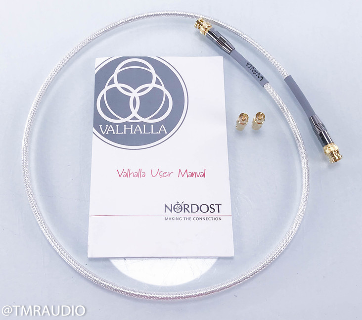 Nordost Valhalla BNC Digital Coaxial Cable w/ RCA Adapters; Single 45in Interconnect