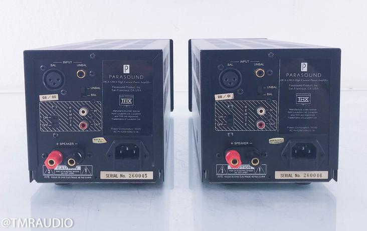 Parasound HCA-1201A Mono Power Amplifiers; Pair