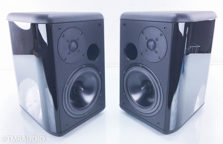 Opera Prima Bookshelf Speakers; Piano Black Pair