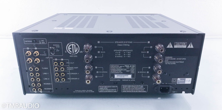Denon PMA-A100 Stereo Integrated Amplifier; 100th Anniversary Edition