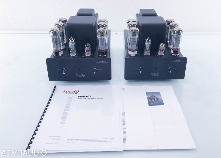 AES Sixpac Mono Tube Power Amplifier Pair; Audio Electronics Supply (Cary)