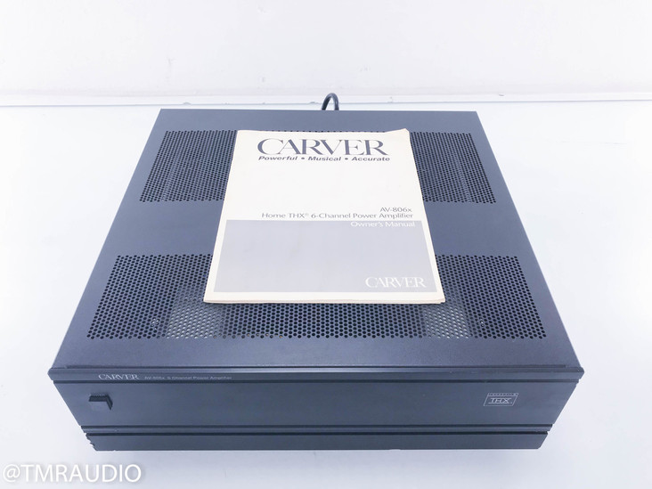 Carver AV-806x 6 Channel Power Amplifier; Black