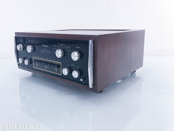 McIntosh C28 Stereo Preamplifier; Vintage; Black Walnut Case; C-28