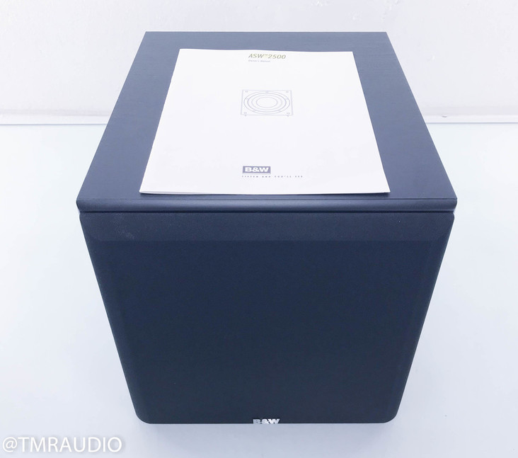 B&W ASW-2500 10" Powered Subwoofer; Black Ash