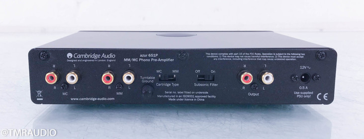 Cambridge Audio Azur 651P MM / MC Phono Preamplifier; 651-P (SOLD)