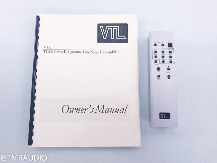 VTL TL-5.5 Series II Stereo Tube Preamplifier; TL5.5II