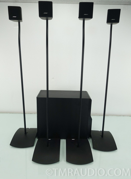 Bose Acoustimass 6 Series II Speakers w/ 4 Single Cubes / Stands