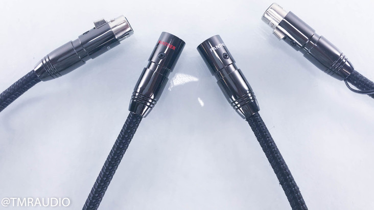 AudioQuest Panther XLR Cables; 1m Pair Balanced Interconnects; 36v DBS