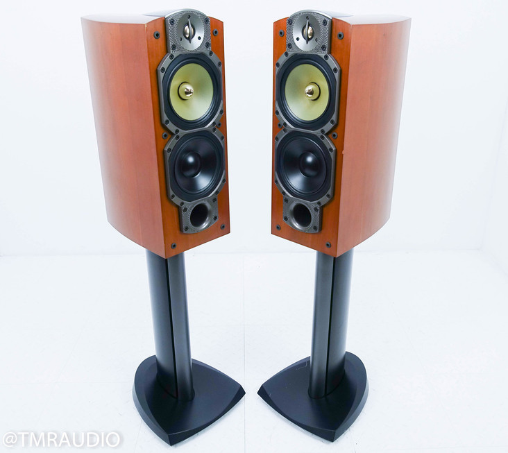 Paradigm Signature S4 Bookshelf Speakers; Cherry Pair w/ Stands