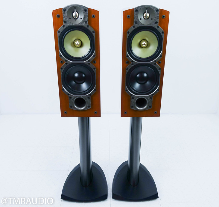 Paradigm Signature S4 Bookshelf Speakers; Cherry Pair w/ Stands