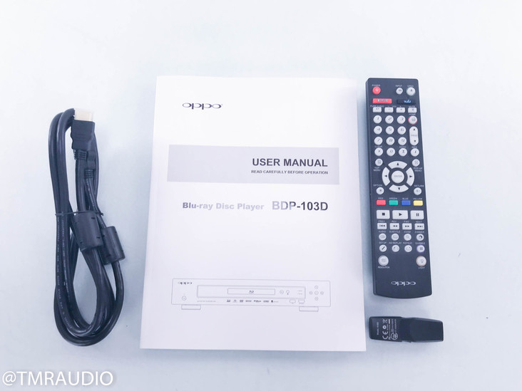 Oppo BDP-103D Universal Blu-Ray Player; Darbee Edition; Remote