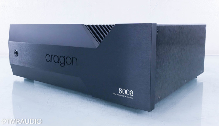 Aragon 8008 Dual Mono Power Amplifier; Black (SOLD)