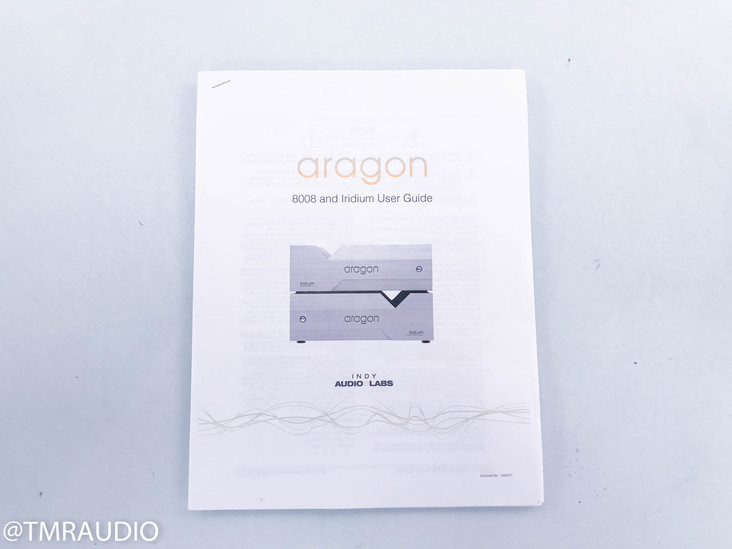 Aragon Iridium Mono Power Amplifier; Silver Pair (SOLD)