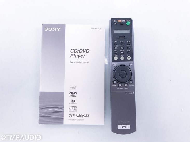 Sony DVP-NS999ES DVD / SACD Player; DVPNS999ES