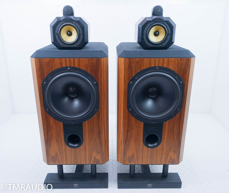 B&W Matrix 801 Series 3 Floorstanding Speakers; S3; Walnut Pair w/ Sound Anchors