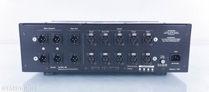 BAT VK-5i Balanced Stereo Tube Preamplifier; VK5i (No Remote)