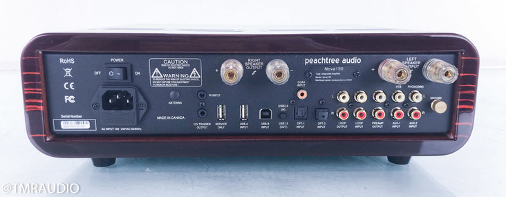 Peachtree Nova150 Stereo Integrated Amplifier; Built in DAC; Gloss Ebony Mocha
