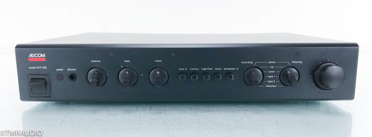 Adcom GFP-565 Stereo Preamplifier; GFP565; AS-IS (Left Output Not Variable)