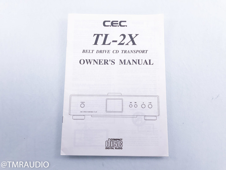 C.E.C. TL-2X Belt Drive CD Transport; CEC TL2X (No Remote)