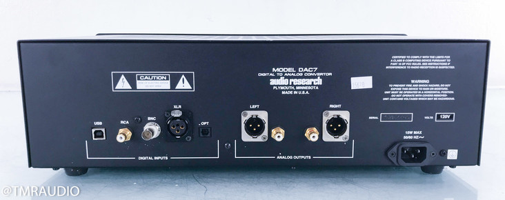Audio Research DAC7 DAC; D/A Converter; ARC; DAC-7 (No Remote)