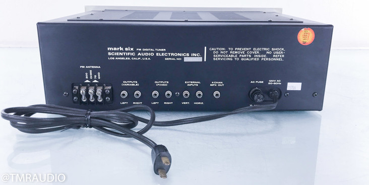 SAE Mark Six Vintage FM Digital Tuner; AS-IS (No Oscilloscope; Old Belt)