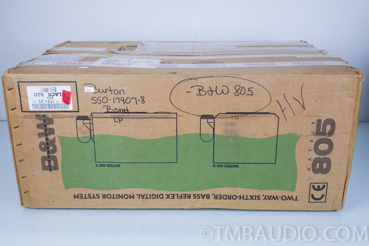 B&W Matrix 805 Speakers in Factory Box; Black Ash