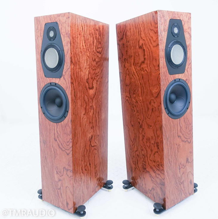 Clearwave Symphonia 1 Floorstanding Speakers; Walnut Burl Pair