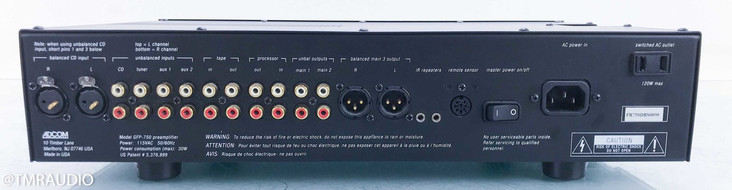 Adcom GFP-750 Stereo Preamplifier; GFP750; Blue Board (SOLD)