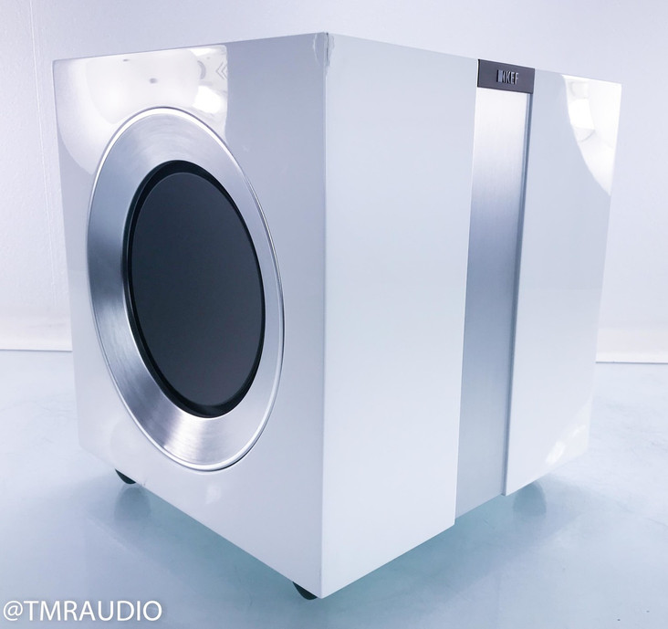 KEF R400b 9" Powered Subwoofer; White; R Series