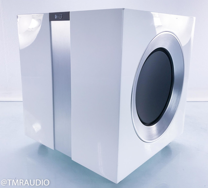 KEF R400b 9" Powered Subwoofer; White; R Series