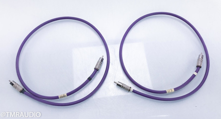 Pure Note Paragon Enhanced RCA Cables; 1m Pair Interconnects; Silver Terminated