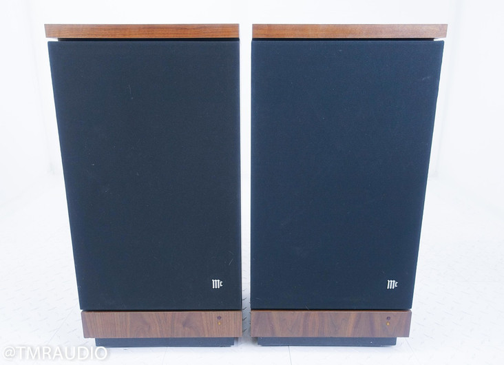 McIntosh XR5 Vintage Floorstanding Speakers; Walnut Pair; AS-IS (Old Surrounds)