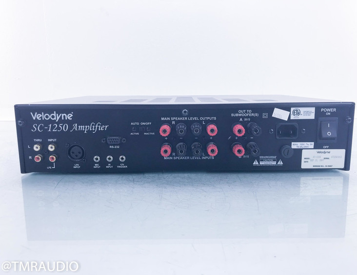 Velodyne SC-1250 Subwoofer Amplifier; Subcontractor Series (No Accessories)