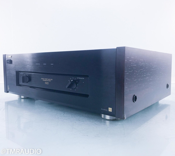 Sony TA-N55ES Vintage Stereo Power Amplifier; Wood Side Panels