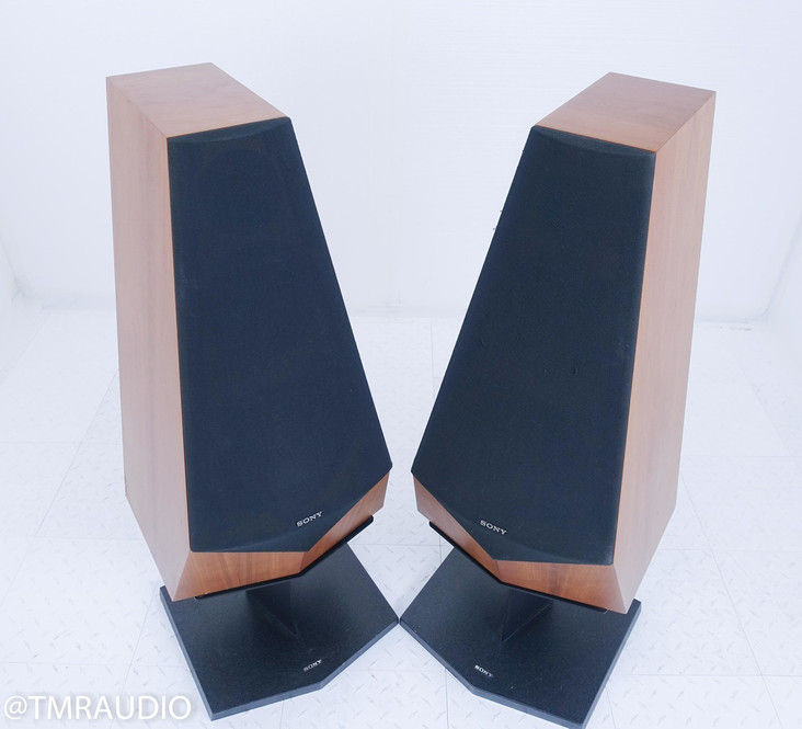 Sony SS-M7A Vintage Floorstanding Speakers; Stands