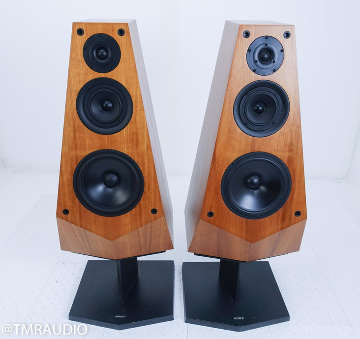 Sony SS-M7A Vintage Floorstanding Speakers; Stands