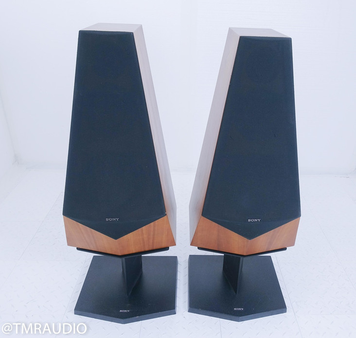 Sony SS-M7A Vintage Floorstanding Speakers; Stands